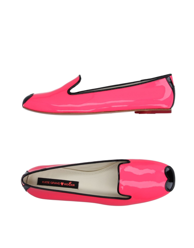 Katie Grand Loves Hogan Ballet Flats In Fuchsia