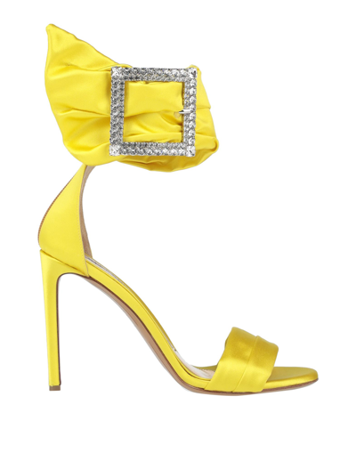 Alexandre Vauthier Sandals In Yellow