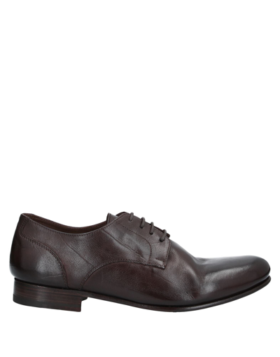 Calpierre Lace-up Shoes In Dark Brown