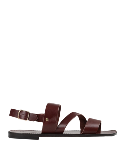 L'artigiano Del Cuoio Sandals In Brown