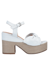 Janet Sport Sandals In White
