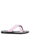 GIVENCHY GIVENCHY WOMAN SANDALS PINK SIZE 6 TEXTILE FIBERS