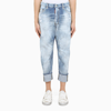 DSQUARED2 WASHED BLUE CROPPED JEANS