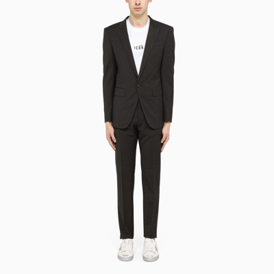 Dsquared2 Dark Grey Single-breasted Suit