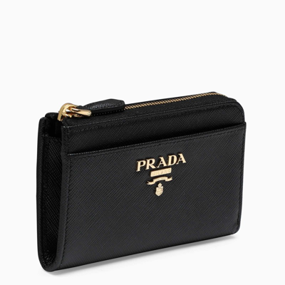 Prada Black Key Holder With Pocket