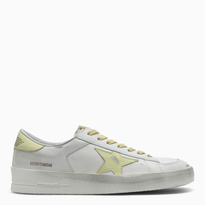 Golden Goose Man White/ Light Yellow Stardan Sneakers In White Yellow