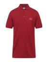 Dolce & Gabbana Polo Shirts In Brick Red