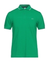 Sun 68 Polo Shirts In Green