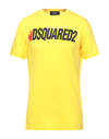 Dsquared2 T-shirts In Yellow