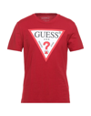 Guess T-shirts In Red