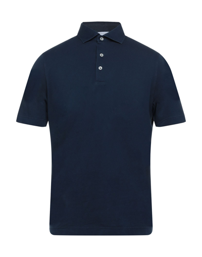 Filippo De Laurentiis Polo Shirts In Blue