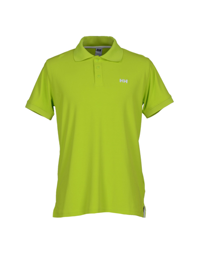 Helly Hansen Polo Shirts In Light Green