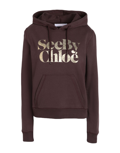 See By Chloé Sweatshirts In Brown