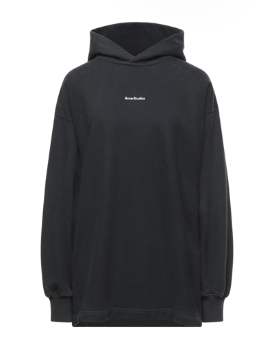 Acne Studios Sweatshirt À Capuche In Black