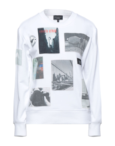 Emporio Armani Sweatshirts In White