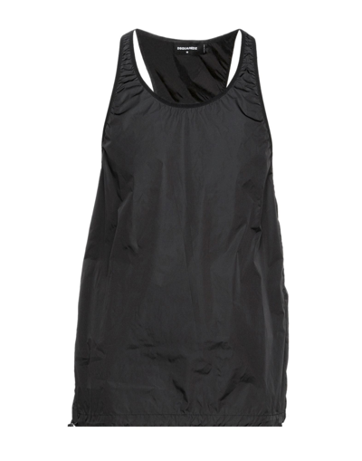Dsquared2 Tank Tops In Black