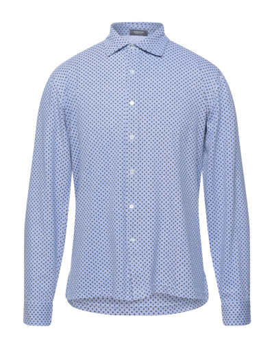 Rossopuro Man Shirt Sky Blue Size 5 Cotton