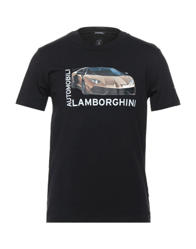 Automobili Lamborghini T-shirts In Black
