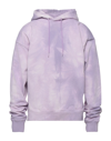 Martine Rose Logo-print Tie-dye Cotton Hooded Sweatshirt In Light Purple