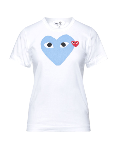 Comme Des Garçons Play T-shirts In White