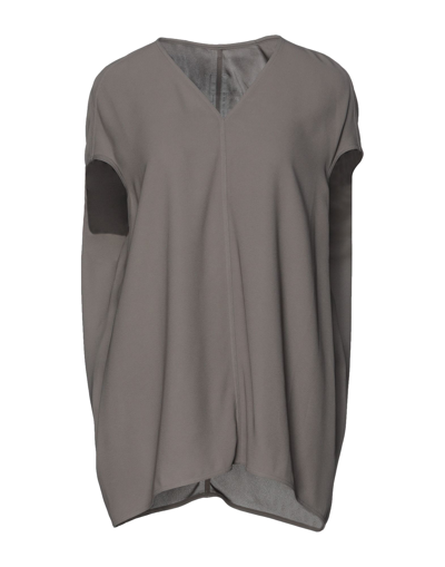 Rick Owens Blouses In Dove Grey