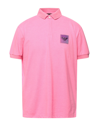 Emporio Armani Polo Shirts In Pink