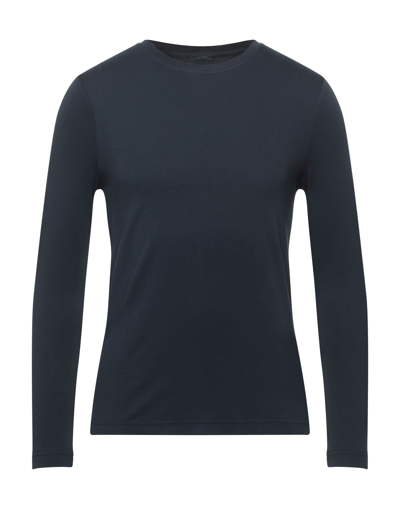 Zanone T-shirts In Dark Blue