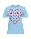 Comme Des Garçons Play T-shirts In Blue