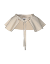 Jil Sander Woman Capes & Ponchos Sand Size 0 Viscose, Linen, Silk In Beige