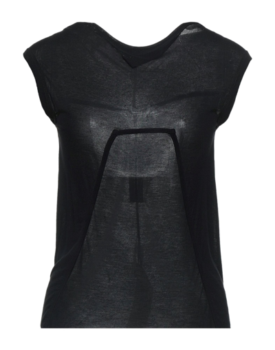 Rick Owens T-shirts In Black