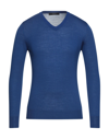 Vneck Sweaters In Blue