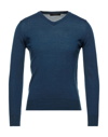 Vneck Sweaters In Blue