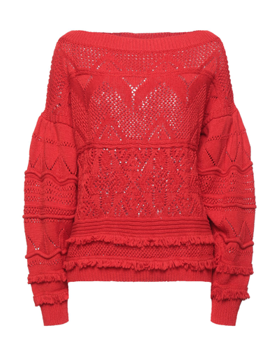 Twinset Sweaters In Red