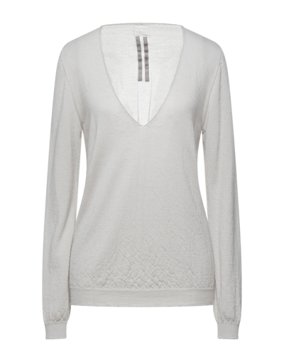 Rick Owens Sweaters In Grey