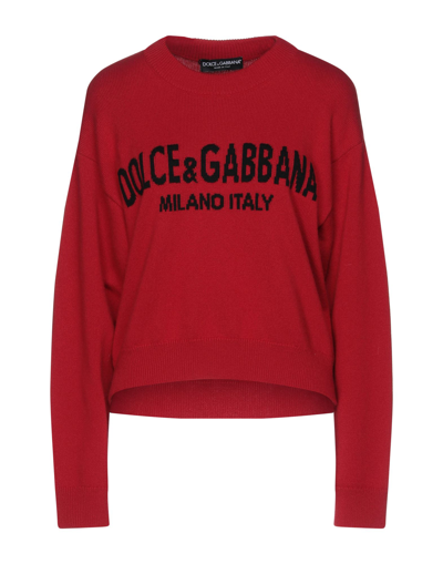 Dolce & Gabbana Sweaters In Red