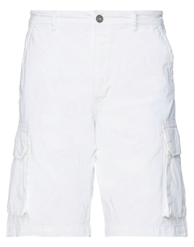 40weft Man Shorts & Bermuda Shorts White Size 34 Cotton In White