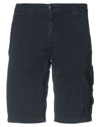 C.p. Company Tailored Cargo Shorts With Distinctive Pocket Details In Black