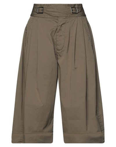 Dsquared2 Woman Shorts & Bermuda Shorts Military Green Size 2 Cotton, Elastane In Green