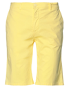 Liu •jo Man Man Shorts & Bermuda Shorts Light Yellow Size 30 Cotton, Elastane