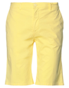 Liu •jo Man Man Shorts & Bermuda Shorts Pastel Yellow Size 30 Cotton, Elastane In Yellow