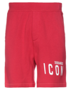 Dsquared2 Man Shorts & Bermuda Shorts Red Size Xxl Cotton, Elastane In Red