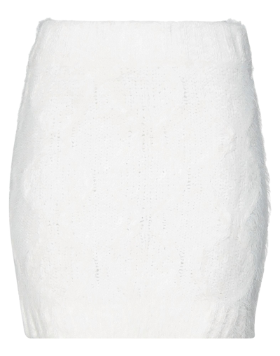 Glamorous Mini Skirts In White
