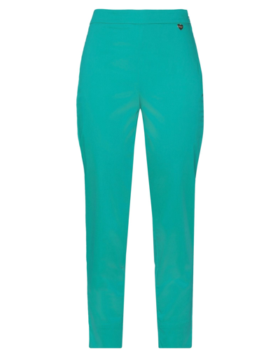 Twinset Pants In Emerald Green