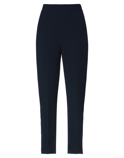 Emme By Marella Woman Pants Midnight Blue Size 14 Polyester In Black