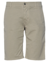 Grey Daniele Alessandrini Man Shorts & Bermuda Shorts Sand Size 38 Cotton, Elastane In Beige