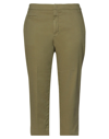 Dondup Cropped Pants In Military Green