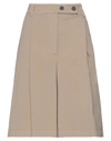 Semicouture Woman Shorts & Bermuda Shorts Beige Size 2 Cotton, Elastane