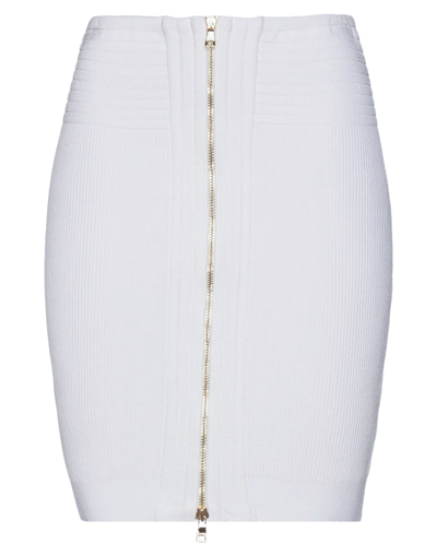 Balmain Mini Skirts In White