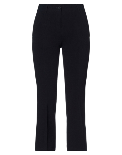 Alberto Biani Crepe Pants In Blue