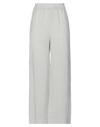 Fabiana Filippi Viscose-linen Blend Trousers In Light Grey
